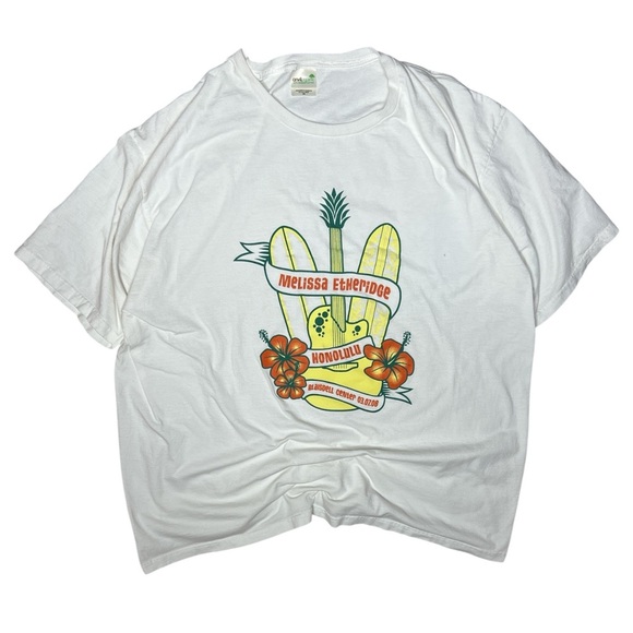 Melissa Etheridge 2008 Honolulu Hawaii Concert Tour T Shirt 2XL Anvil Organic - Picture 1 of 8